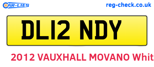 DL12NDY are the vehicle registration plates.