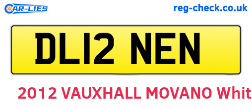 DL12NEN are the vehicle registration plates.