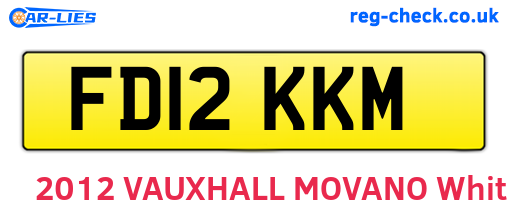 FD12KKM are the vehicle registration plates.