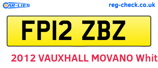 FP12ZBZ are the vehicle registration plates.
