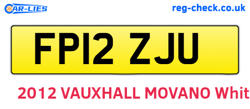 FP12ZJU are the vehicle registration plates.