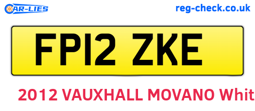 FP12ZKE are the vehicle registration plates.