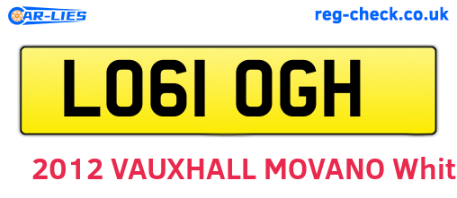 LO61OGH are the vehicle registration plates.