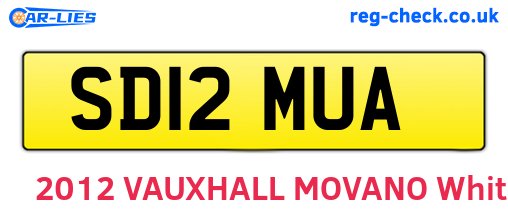 SD12MUA are the vehicle registration plates.