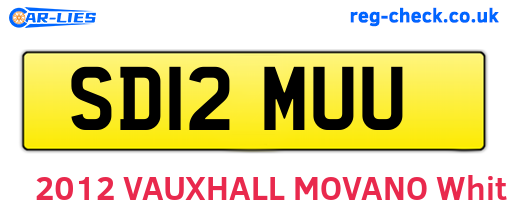 SD12MUU are the vehicle registration plates.