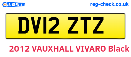 DV12ZTZ are the vehicle registration plates.