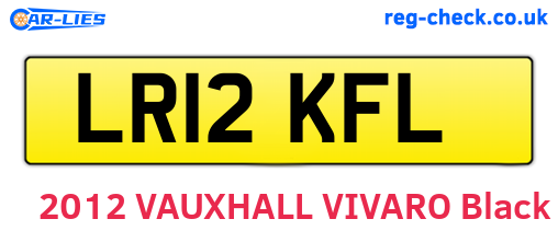 LR12KFL are the vehicle registration plates.