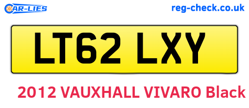 LT62LXY are the vehicle registration plates.