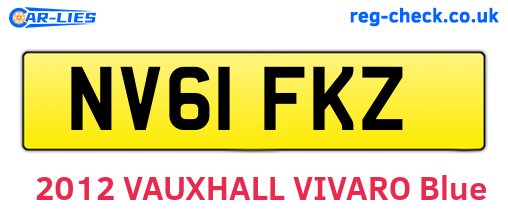 NV61FKZ are the vehicle registration plates.