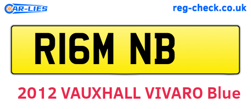 R16MNB are the vehicle registration plates.