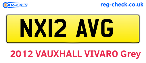 NX12AVG are the vehicle registration plates.