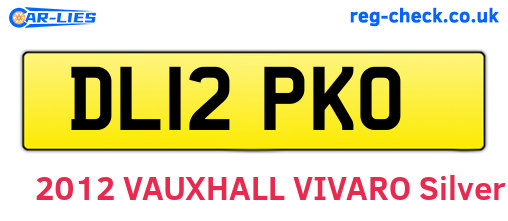 DL12PKO are the vehicle registration plates.