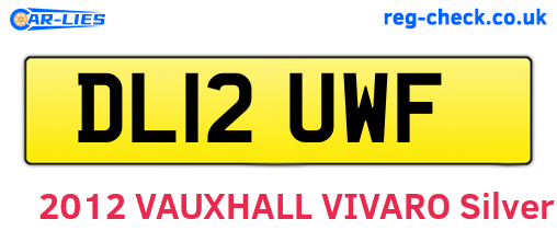 DL12UWF are the vehicle registration plates.