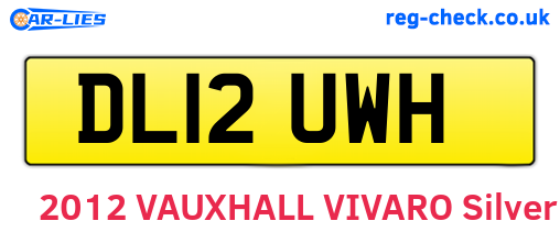 DL12UWH are the vehicle registration plates.