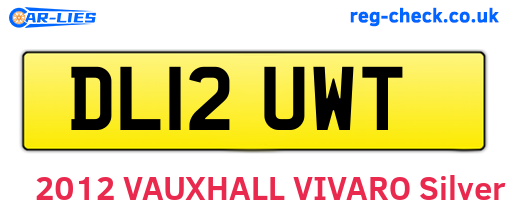DL12UWT are the vehicle registration plates.