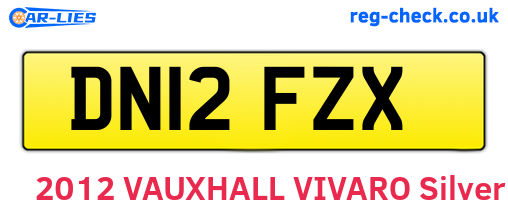 DN12FZX are the vehicle registration plates.