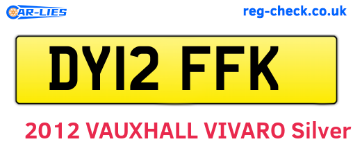 DY12FFK are the vehicle registration plates.
