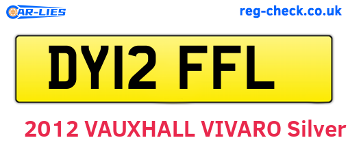 DY12FFL are the vehicle registration plates.