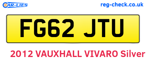FG62JTU are the vehicle registration plates.