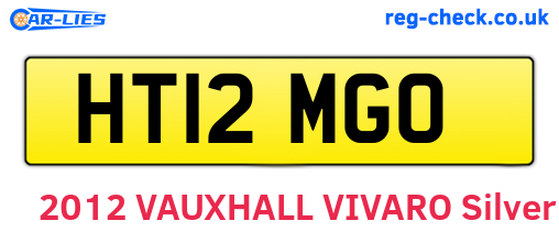 HT12MGO are the vehicle registration plates.