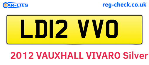 LD12VVO are the vehicle registration plates.