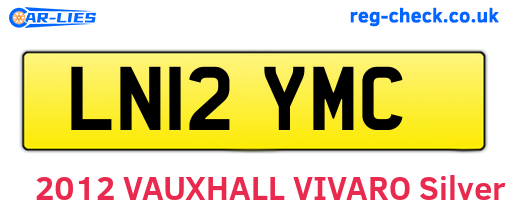 LN12YMC are the vehicle registration plates.