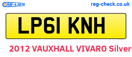 LP61KNH are the vehicle registration plates.