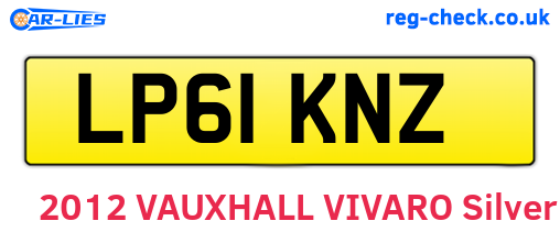 LP61KNZ are the vehicle registration plates.
