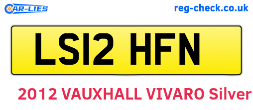LS12HFN are the vehicle registration plates.