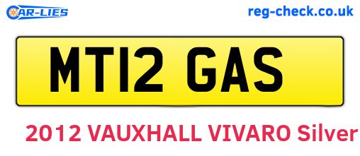 MT12GAS are the vehicle registration plates.
