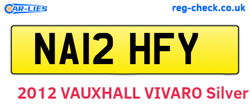 NA12HFY are the vehicle registration plates.