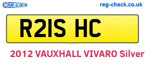 R21SHC are the vehicle registration plates.