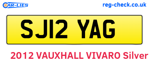 SJ12YAG are the vehicle registration plates.