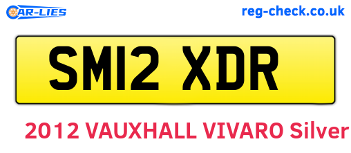 SM12XDR are the vehicle registration plates.