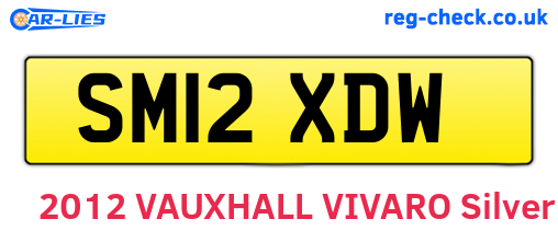SM12XDW are the vehicle registration plates.
