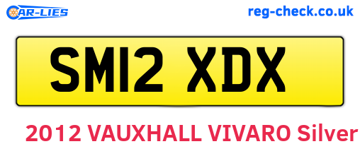 SM12XDX are the vehicle registration plates.