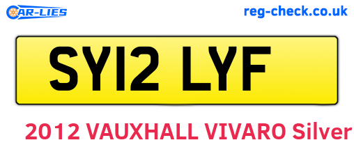 SY12LYF are the vehicle registration plates.
