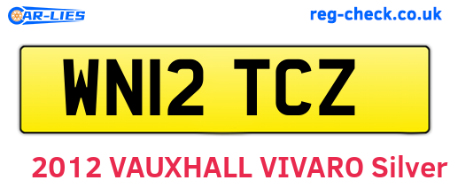 WN12TCZ are the vehicle registration plates.