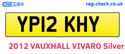 YP12KHY are the vehicle registration plates.