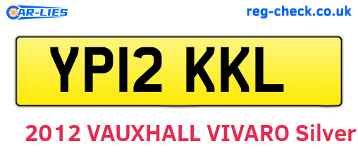 YP12KKL are the vehicle registration plates.