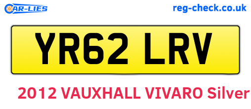 YR62LRV are the vehicle registration plates.