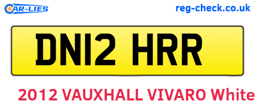 DN12HRR are the vehicle registration plates.
