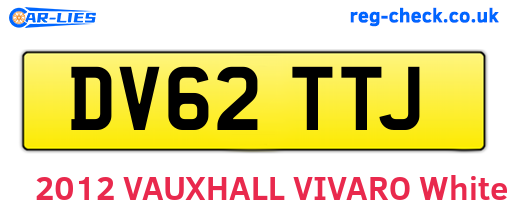 DV62TTJ are the vehicle registration plates.