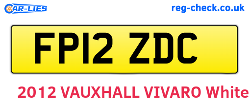 FP12ZDC are the vehicle registration plates.