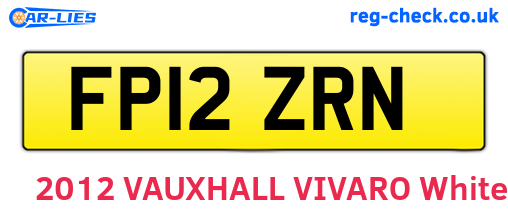 FP12ZRN are the vehicle registration plates.