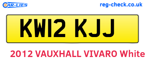 KW12KJJ are the vehicle registration plates.