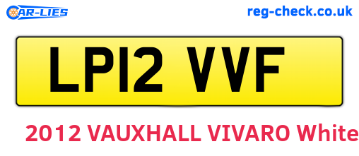 LP12VVF are the vehicle registration plates.