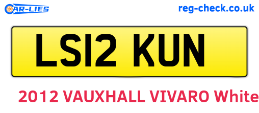 LS12KUN are the vehicle registration plates.