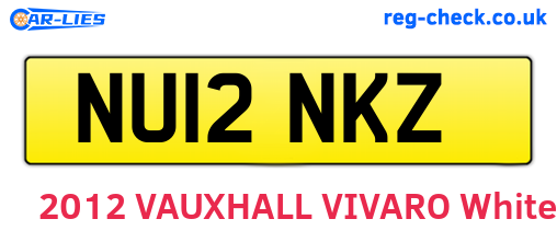 NU12NKZ are the vehicle registration plates.