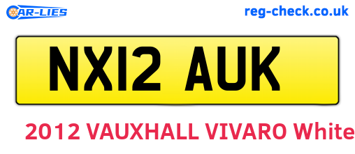 NX12AUK are the vehicle registration plates.
